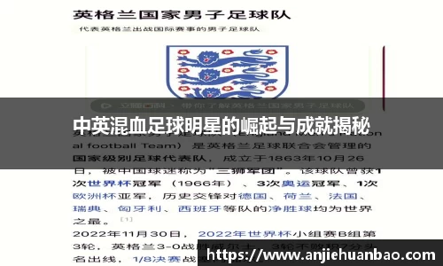 中英混血足球明星的崛起与成就揭秘